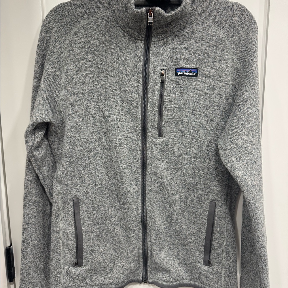 Patagonia Gray Zip Up Sweater